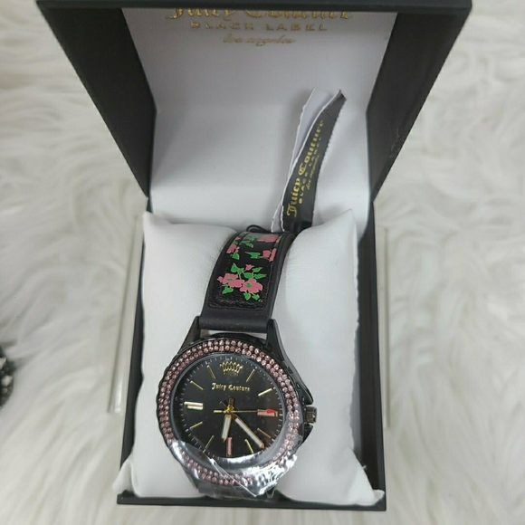 Juicy Couture Floral with Rhinestone Watch - Picture 6 of 6